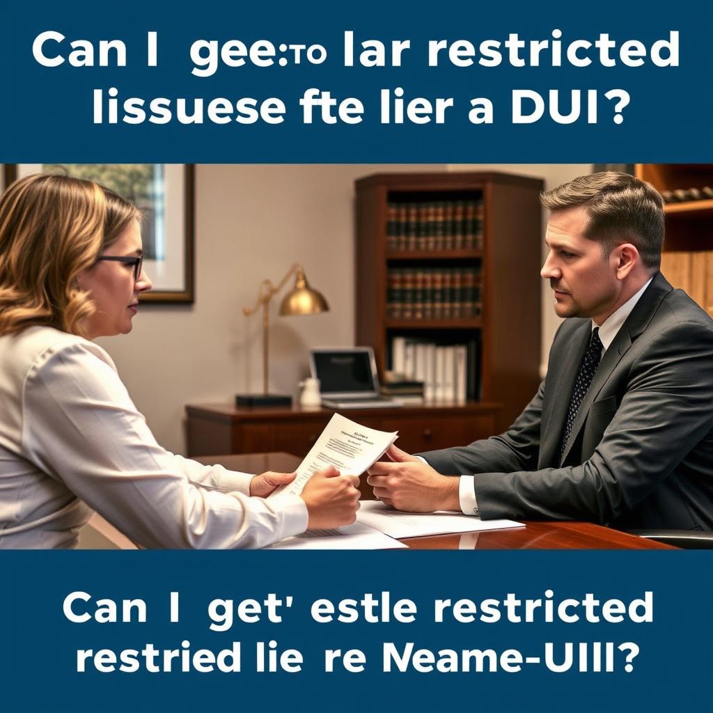 Can I get a restricted license after a DUI in Manassas